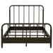 Rocco All Wood Water Pipe Open Frame Queen Bed Dark Bronze