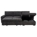 Pastrana Upholstered Sleeper Sectional Sofa RAF Chaise Grey