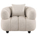 Whitney Contemporary Channel Tufted Woven Fabric Upholstered Accent Chair