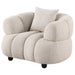 Whitney Contemporary Channel Tufted Woven Fabric Upholstered Accent Chair