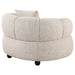Whitney Contemporary Channel Tufted Woven Fabric Upholstered Accent Chair