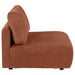 Elysia Chenille Upholstered Modular Armless Chair Coral