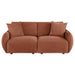 Elysia Chenille Upholstered Modular Lounge Loveseat Coral