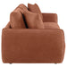 Elysia Chenille Upholstered Modular Lounge Loveseat Coral