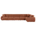 Elysia 6-piece Chenille Upholstered Modular Sectional Sofa Coral