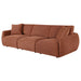 Elysia Chenille Upholstered Modular Lounge Sofa Coral