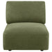 Elysia Chenille Upholstered Modular Armless Chair Green