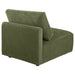 Elysia Chenille Upholstered Modular Armless Chair Green
