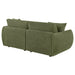 Elysia Chenille Upholstered Modular Lounge Loveseat Green