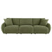 Elysia Chenille Upholstered Modular Lounge Sofa Green