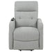 Dayes Upholstered Power Lift Recliner Chair Light Grey