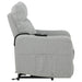 Dayes Upholstered Power Lift Recliner Chair Light Grey
