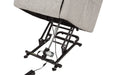 Dayes Upholstered Power Lift Recliner Chair Taupe