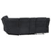 Hagen Upholstered Power Reclining Sectional Sofa Steel Grey
