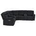 Hagen Upholstered Power Reclining Sectional Sofa Steel Grey