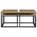 Straden 3-piece Engineered Wood Coffee Table Set Mango and Black