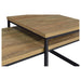 Straden 3-piece Engineered Wood Coffee Table Set Mango and Black