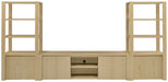 Laurelton 78-inch 4-door TV Stand Media Console Light Oak
