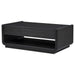 Leandro 2-drawer Wood Cocktail Coffee Table Burnished Black