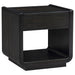 Leandro 2-piece Wood Coffee and End Table Set Burnished Black