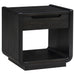 Leandro 3-piece Wood Coffee and End Table Set Burnished Black