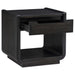 Leandro 3-piece Wood Coffee and End Table Set Burnished Black