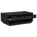 Leandro 3-piece Wood Coffee and End Table Set Burnished Black