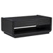Leandro 3-piece Wood Coffee and End Table Set Burnished Black