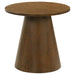 Franklin 2-piece Round Pedestal Coffee Table Set Dark Brown