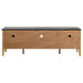 Bradley 63-inch 2-Door SmartTop TV Stand Grey and Natural