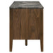 Bradley 63-inch 2-Door SmartTop TV Stand Smokey Grey and Brown