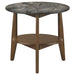Bradley 2-Piece Round SmartTop Coffee Table Set Smokey Grey and Brown