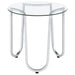 Beller 3-piece Round Tempered Glass Top Coffee Table Set Chrome
