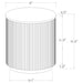 Jason Round White Marble Top Side End Table Greige
