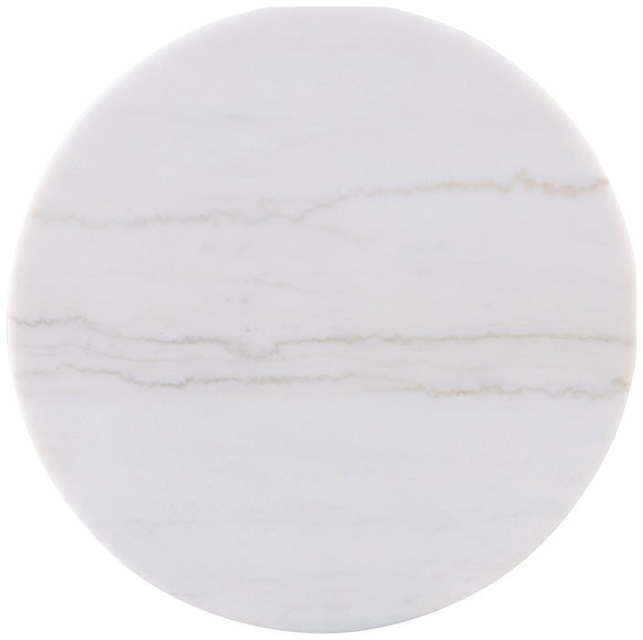 Jason 3-piece Round White Marble Coffee Table Set Greige