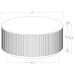 Jason Round White Marble Top Coffee Table Honey Brown