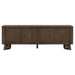 Trotter 71-inch 4-Door Wood TV Stand Media Console Brown