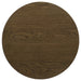 Kessler Round Sculptural Wood End Table Brown