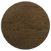 Kessler Round Sculptural Wood Coffee Table Brown