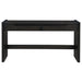 Leandro 2-drawer Home Office Writing Desk Burnished Black