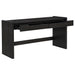 Leandro 2-drawer Home Office Writing Desk Burnished Black