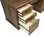 Altidore 68-inch 7-drawer Executive Home Office Desk Distressed Brown