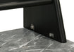 Besler 47-inch SmartTop Writing Desk with Shelf Grey Stone and Black