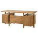 Roldan 69-inch 4-drawer Computer Desk with File Drawer Light Ash