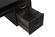 Goodson 64-inch 4-Drawer Double Pedestal Computer Desk Black