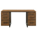 Berhalter 6-Drawer Double Pedestal File Computer Desk