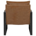 Rosalind Upholstered Track Arm Accent Chair Brown