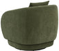 Arnaud Chenille Upholstered Swivel Accent Chair Green