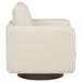 Iris Fabric Upholstered Swivel Accent Chair Ivory
