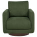 Iris Fabric Upholstered Swivel Accent Chair Matcha